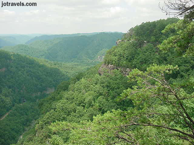 Looking to the west toward Kentucky from one of the overlooks at Breaks Interstate Park.