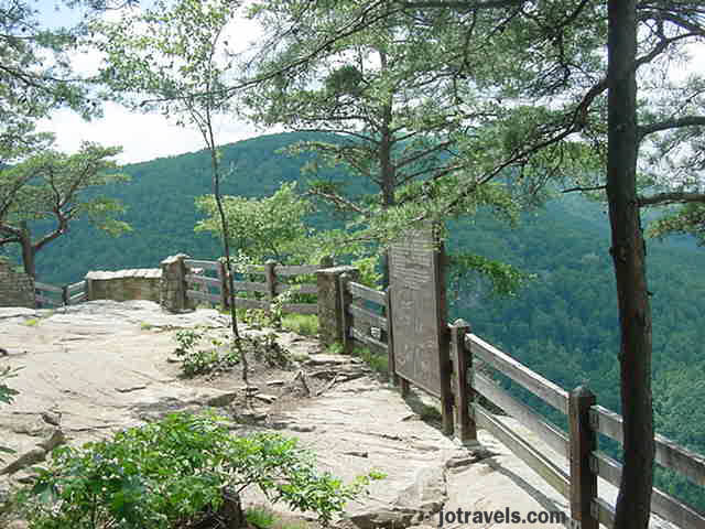 Stateline Overlook.  The paths to the overlooks were well taken care of, and one was even handicap accessable, at Breaks Interstate Park.