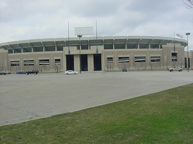 the famous football stadium at Notre Dame University South Bend Indiana